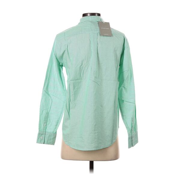 Everlane The Silky 100% Cotton Relaxed Shirt in Mint 6 NEW - Picture 4 of 6